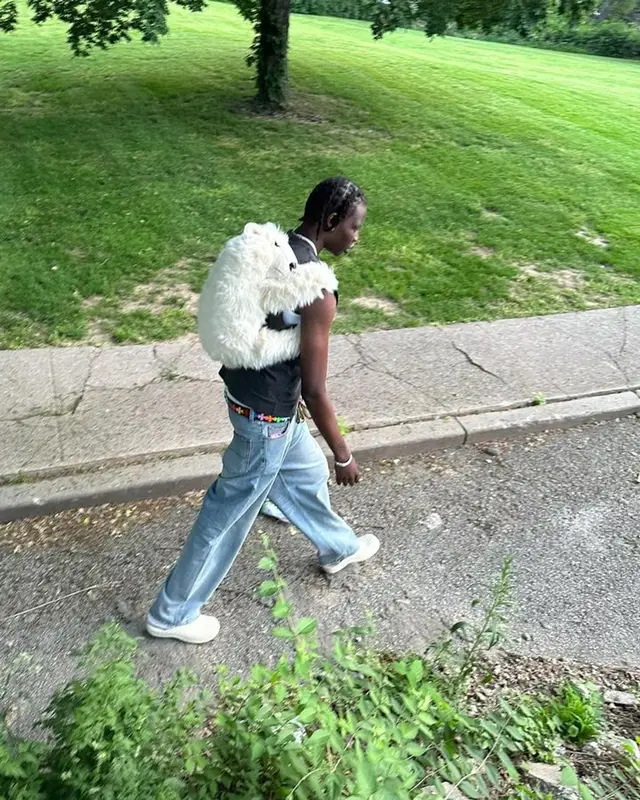 Bol Bol outfit in Dolce & Gabbana, Gucci, and Chrome Hearts, 2023