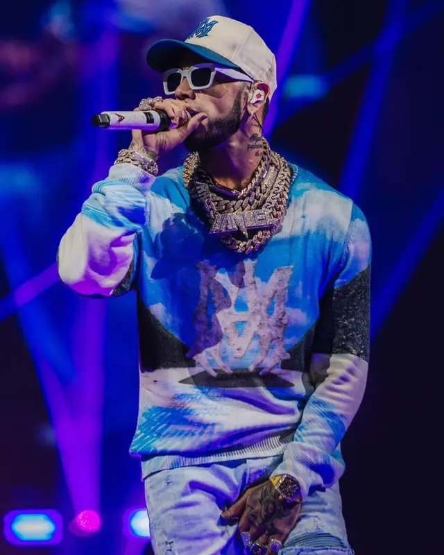 Anuel AA outfit in Amiri, 2023