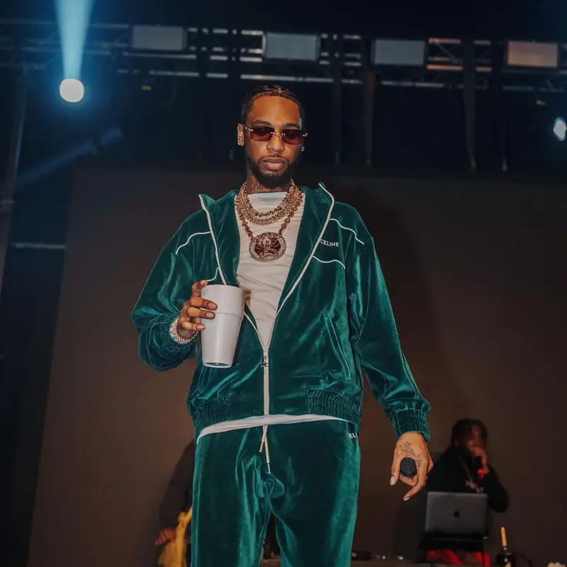 Key Glock outfit in Celine and Cartier, 2023