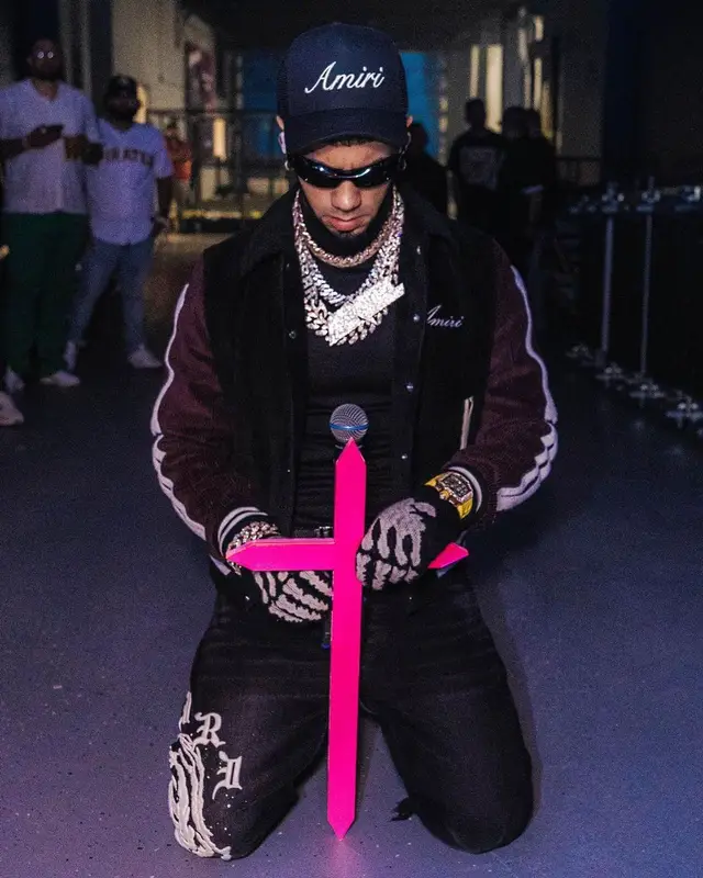 Anuel AA outfit in Amiri, 2023