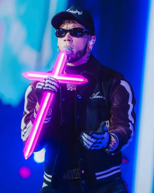 Anuel AA outfit in Amiri, 2023
