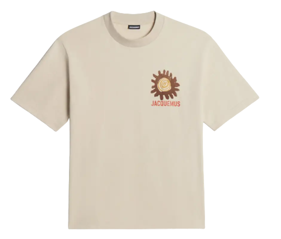Jacquemus Print Soleil Beige T-Shirt $195