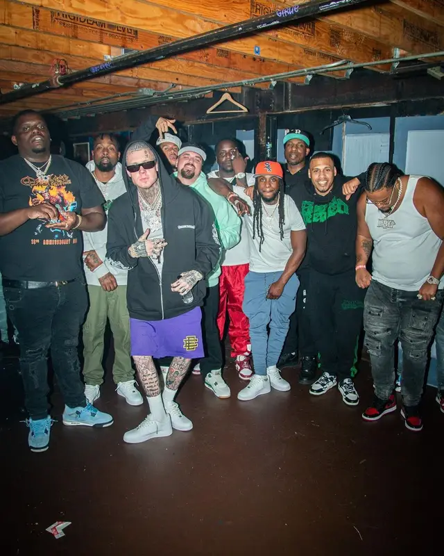 Millyz outfit in Eric Emanuel, Nike, and Chrome Hearts, 2023