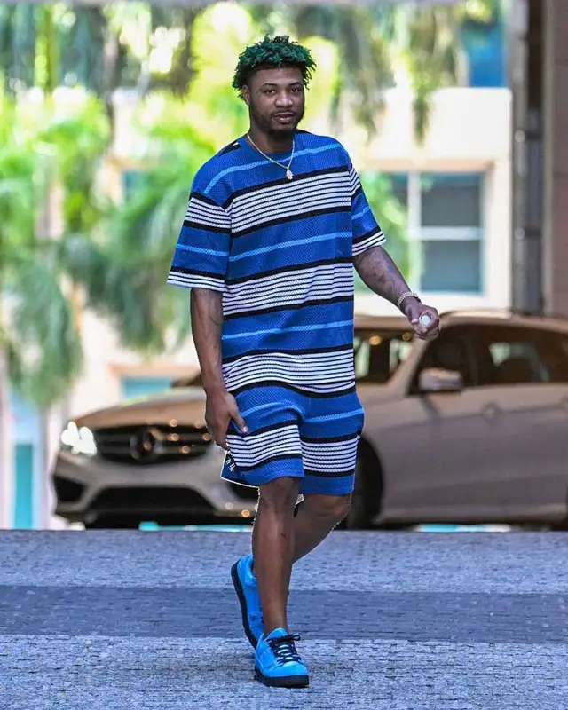 Marcus Smart outfit in Burberry and Louis Vuitton, 2023
