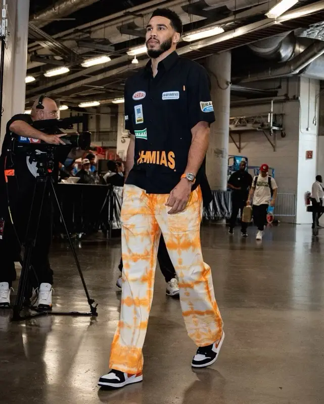 Jayson Tatum outfit in Nahmias and Nike, 2023