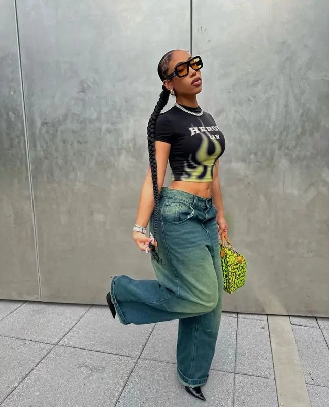 Kris Summers outfit in Heron Preston, Jaded London, and Louis Vuitton, 2023