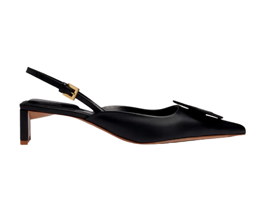Jacquemus Round Square Slingbacks $785