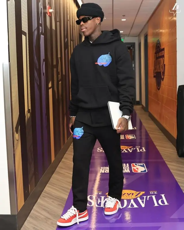 Dennis Schroder outfit in Puma, Prada, and Butter Goods, 2023