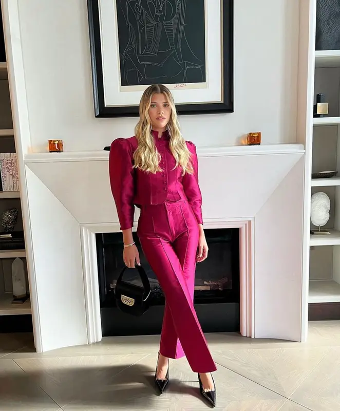 Sofia Richie outfit in Destree and Saint Laurent, 2023