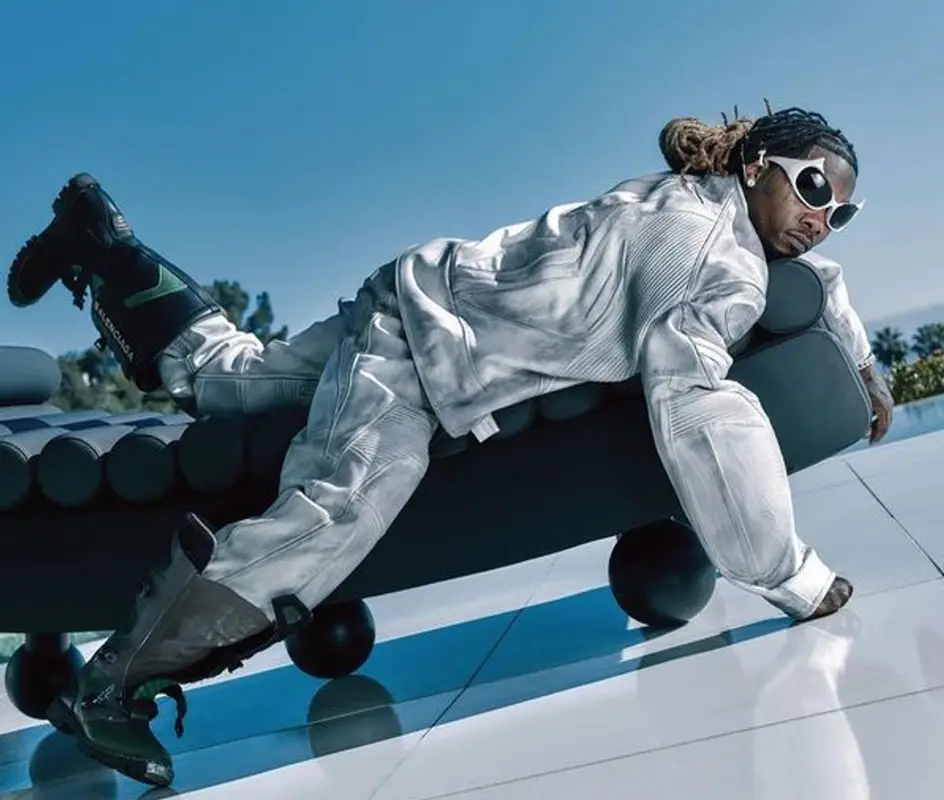 Offset outfit in Balenciaga, 2023