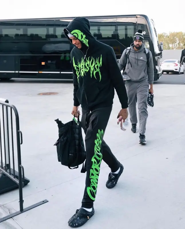 Shareef O'neal outfit in Ecosys La, 2023