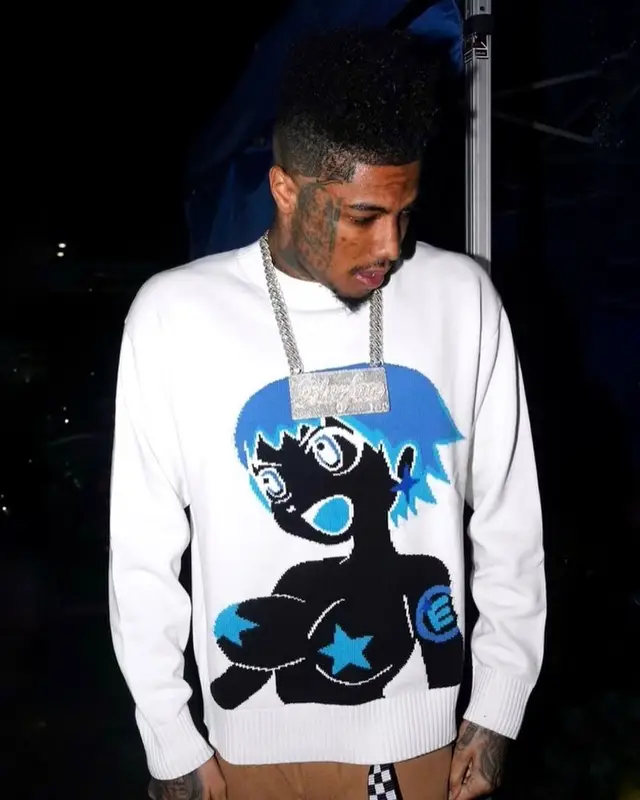 Blueface outfit in Ecosys La, 2023