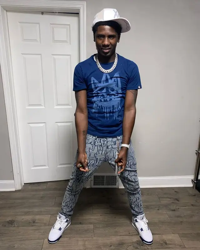 PGF Nuk outfit in Purple Brand, Jordan, and Cult of Individuality, 2023