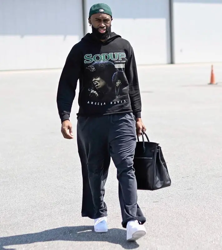 Jaylen Brown outfit in Sodup New York, 2023