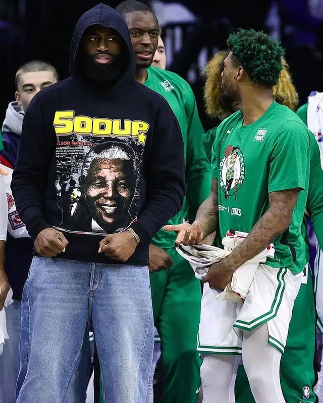 Jaylen Brown outfit in Sodup New York, 2023