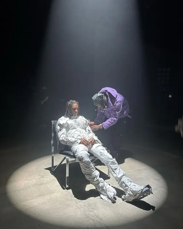 Lil Durk outfit in Mokoo, 2023