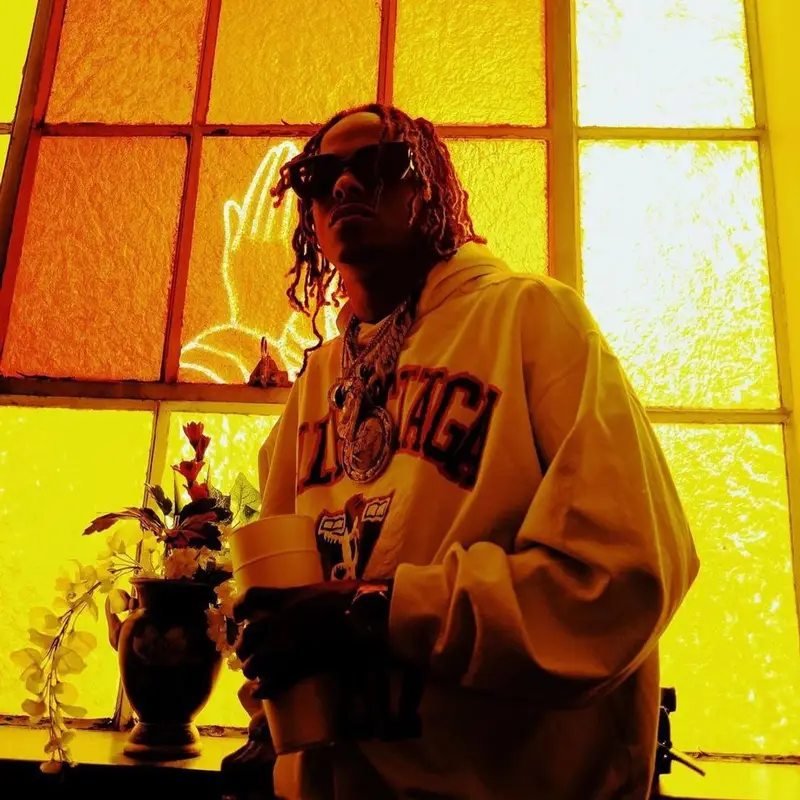 Rich The Kid outfit in Novacaine, 2023