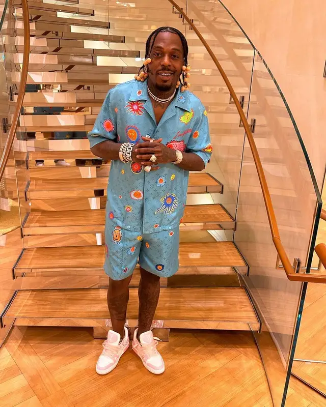Sauce Walka outfit in Louis Vuitton and Yayoi Kusama, 2023