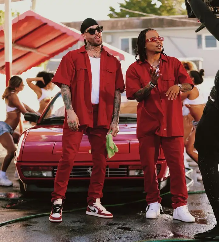 Ozuna outfit in Dickies, Nike, and Balenciaga, 2023