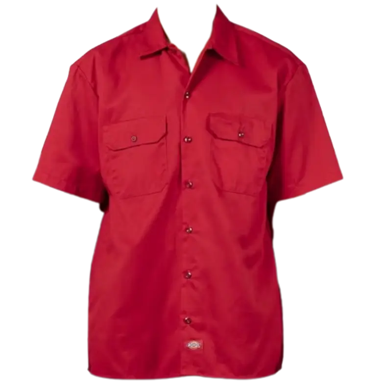 Dickies Red Short Sleeve Work Shirt $70
