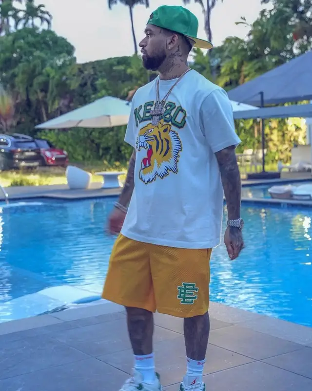 Bryant Mayers outfit in Kenzo, Eric Emanuel, and Supreme, 2023