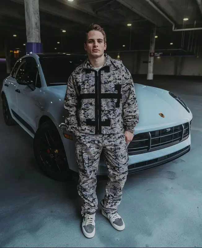 Gianni Paolo outfit in Saint Mind, Nike, and Travis Scott Merch, 2023