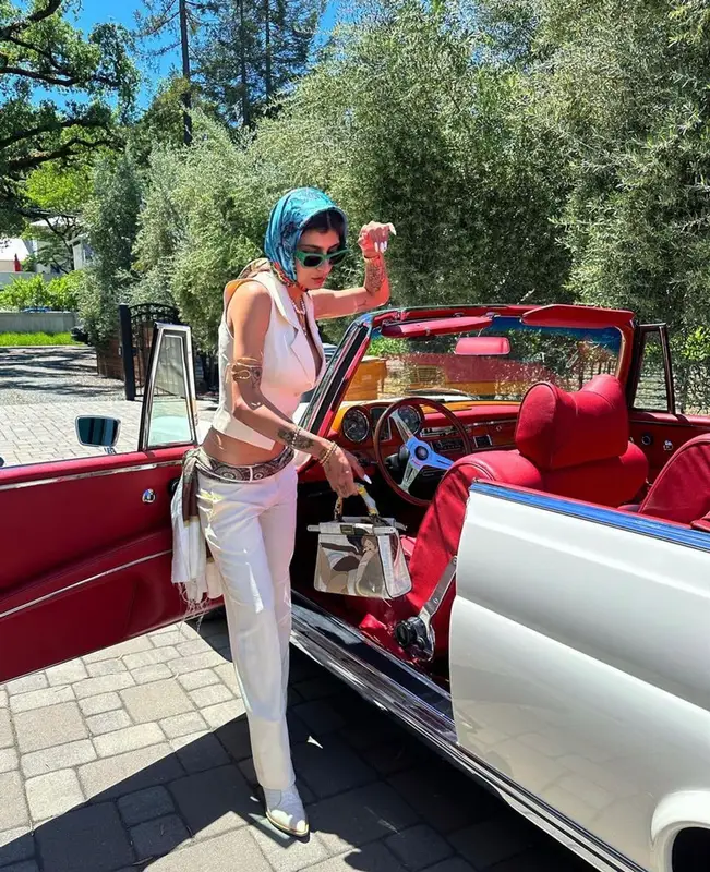 Mia Khalifa outfit in Mirror Palais and Fendi, 2023