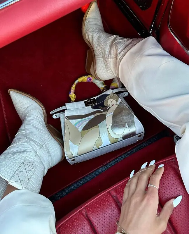 Mia Khalifa outfit in Mirror Palais and Fendi, 2023