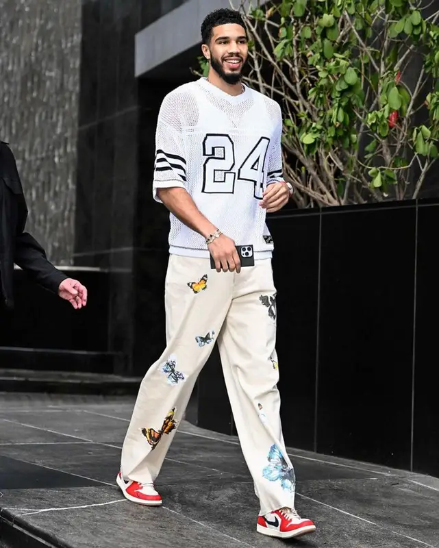 Jayson Tatum outfit in Nahmias, 2023
