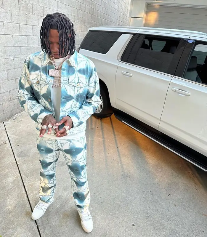 Moneybagg Yo outfit in Louis Vuitton, 2023