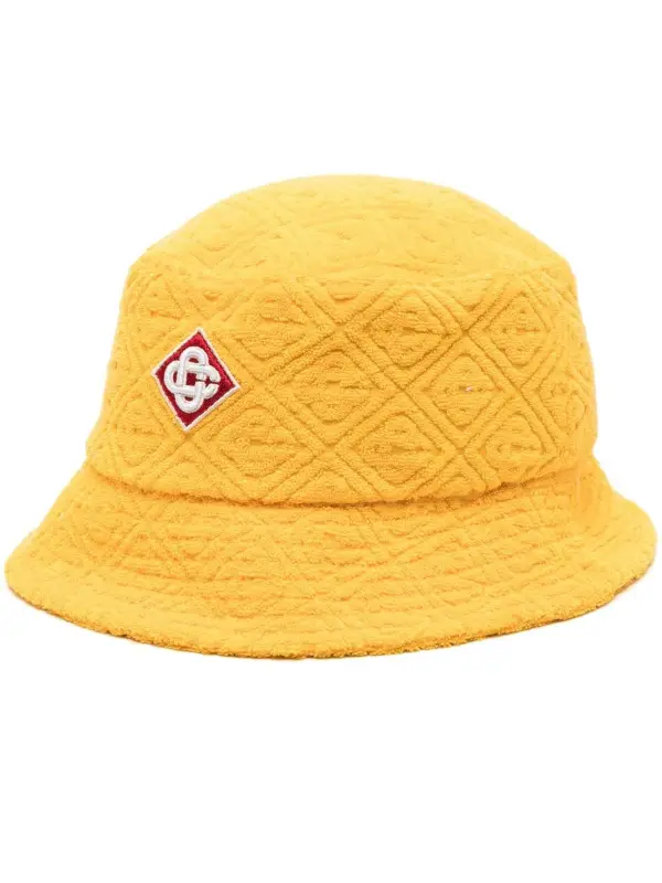 Casablanca Diamond Yellow Monogram Bucket Hat $315