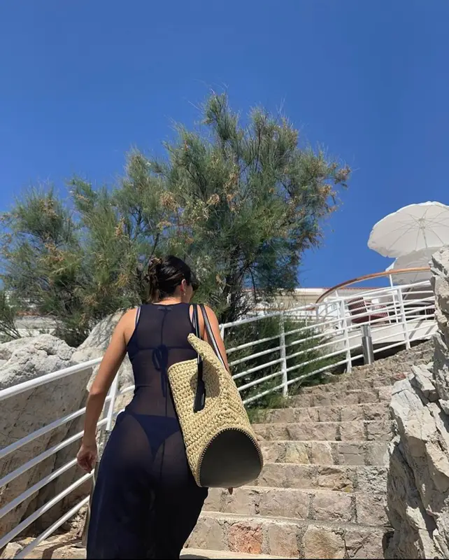 Kendall Jenner outfit in Bottega Veneta, Gentle Monster, and The Row, 2023