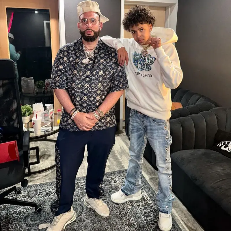 DJ Drama outfit in Louis Vuitton and Givenchy, 2023