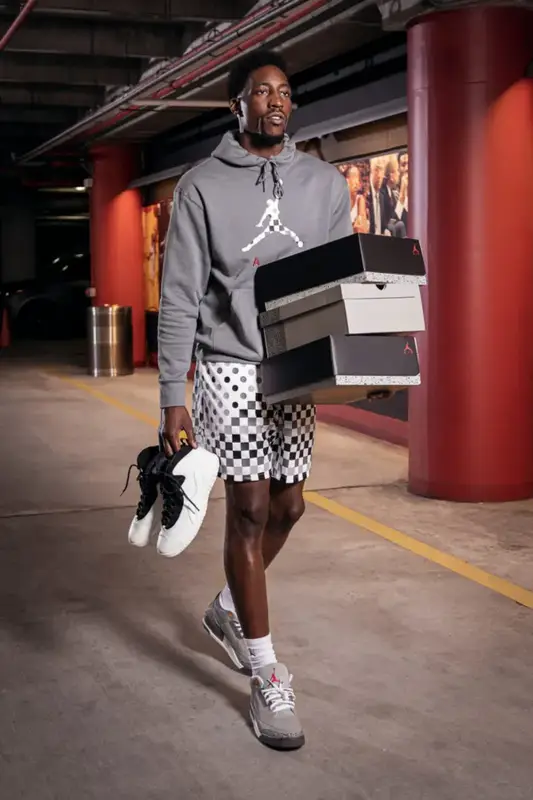 Bam Adebayo outfit in Jordan, 2021