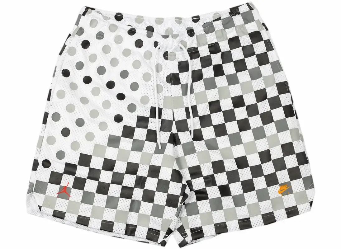 Jordan White Pixel Shorts $50