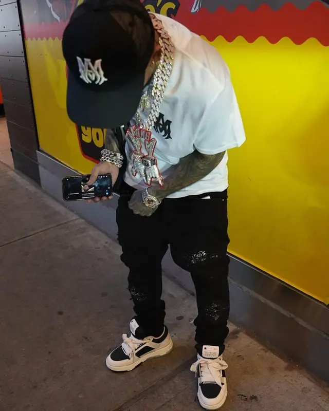 Bryant Mayers outfit in Amiri, 2023