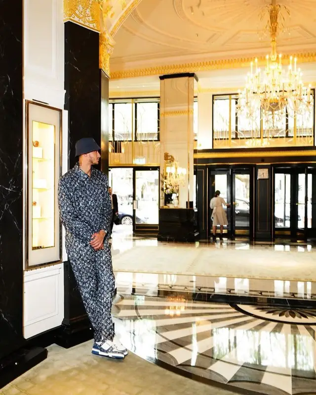 Kyle Kuzma outfit in Louis Vuitton, 2023