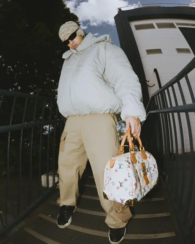Ryu the Runner outfit in Louis Vuitton, Supreme, and Takashi Murakami, 2023