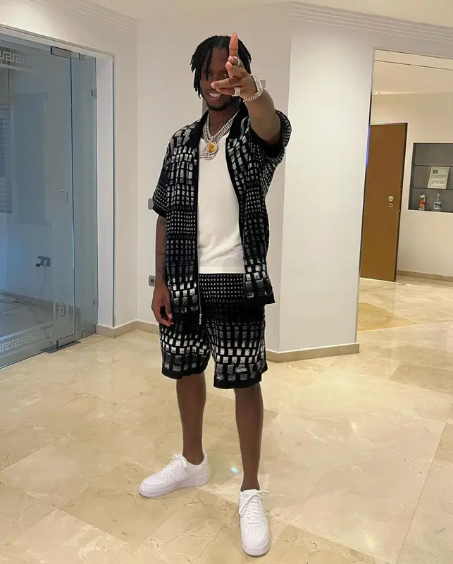 Krept outfit in Supreme and Nike, 2023