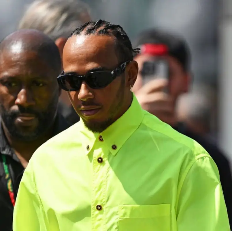 Lewis Hamilton outfit in Versace, 2023
