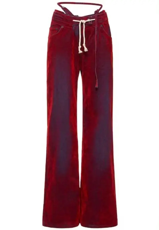 Ottolinger Red Double Fold Jeans $695