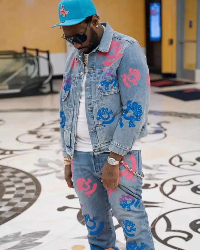 Peezy outfit in Denim Tears, Rick Owens, and Bstroy, 2023