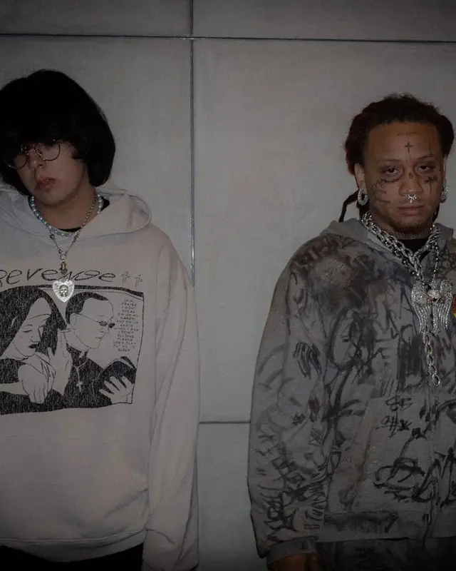 Zzz. outfit in REVENGE, Amiri, and Rick Owens, 2023