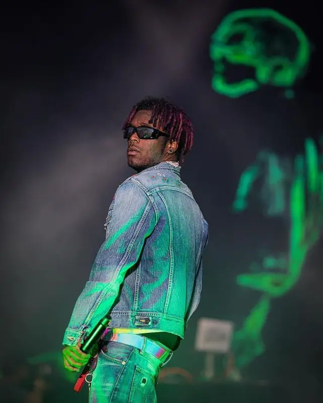 Lil Uzi Vert outfit in Kapital, Goyard, and Rick Owens, 2023