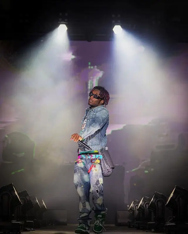 Lil Uzi Vert outfit in Kapital, Goyard, and Rick Owens, 2023