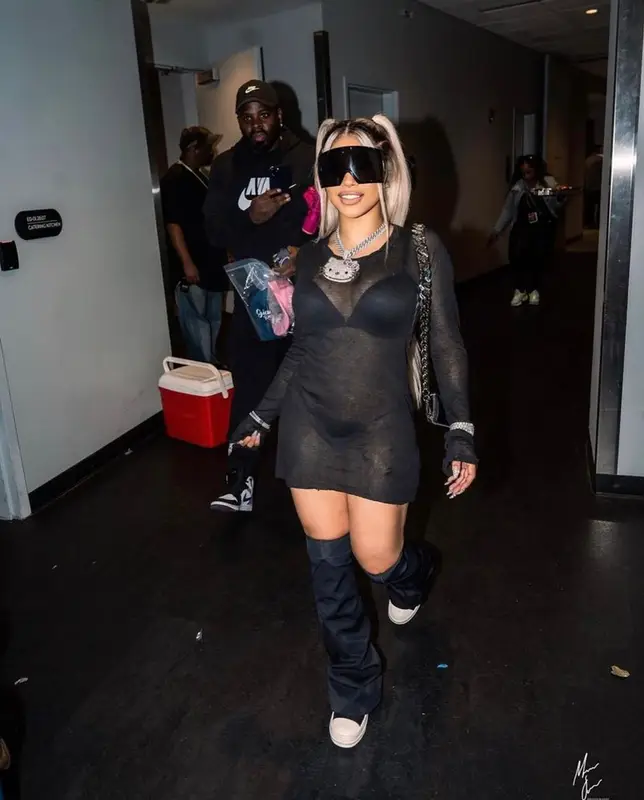 Hennessy Carolina outfit in Rick Owens, 2023