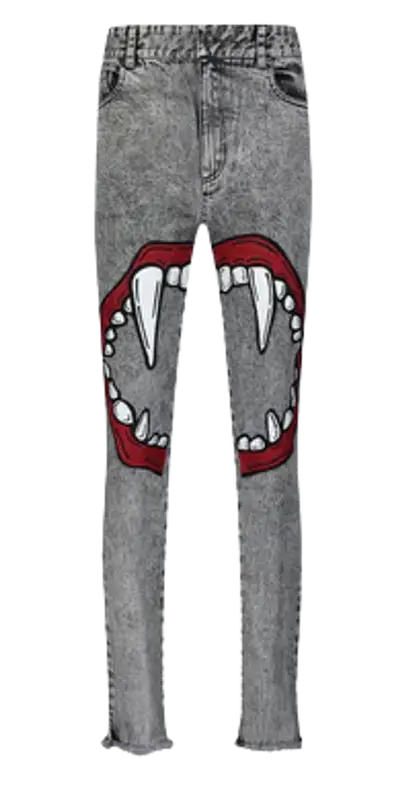 Haculla Fang Lip Jeans $375
