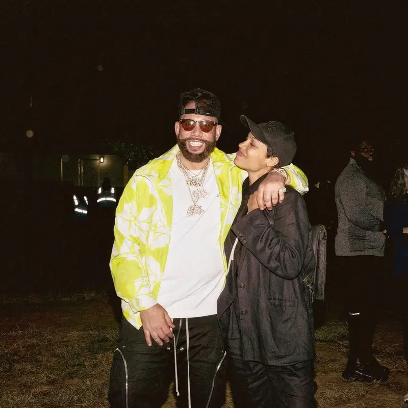 DJ Drama outfit in Louis Vuitton, Tom Ford, and Amiri, 2023