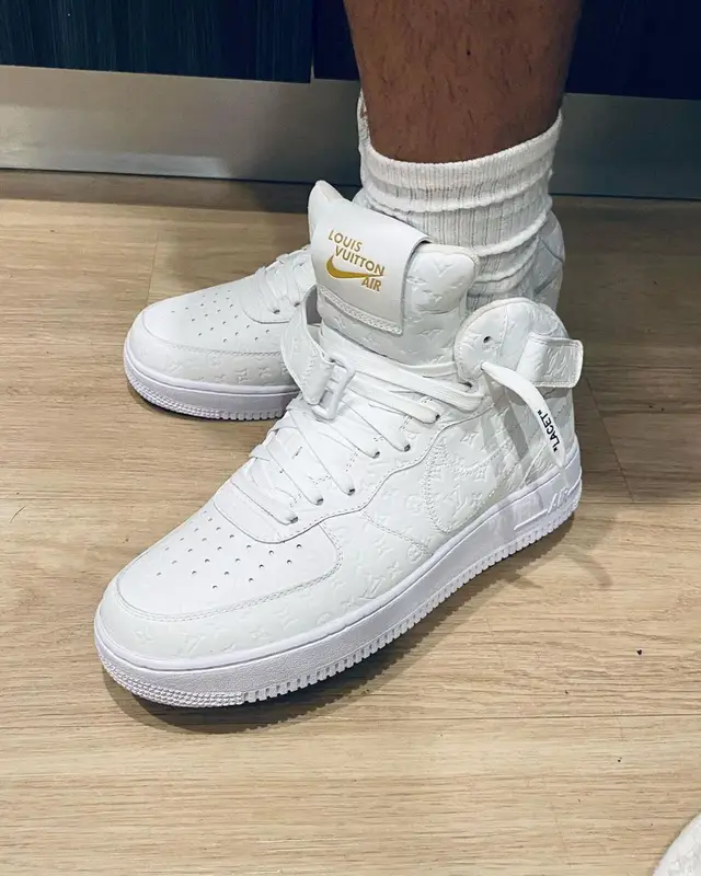 Lil Meech outfit in Gallery Dept., Louis Vuitton, and Nike, 2023