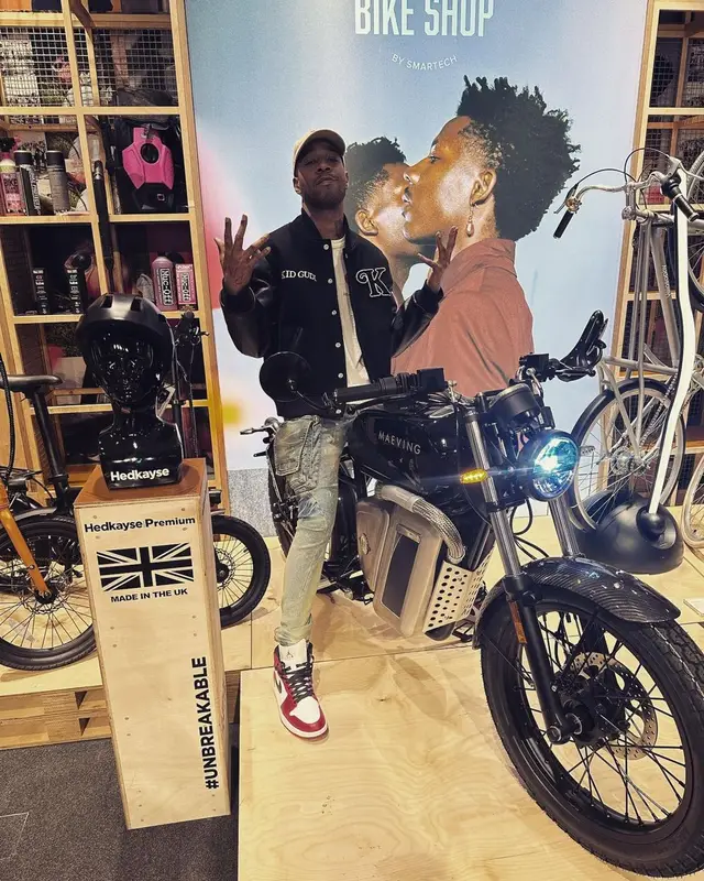 Kid Cudi outfit in Julius, Nike, and Human Made, 2023